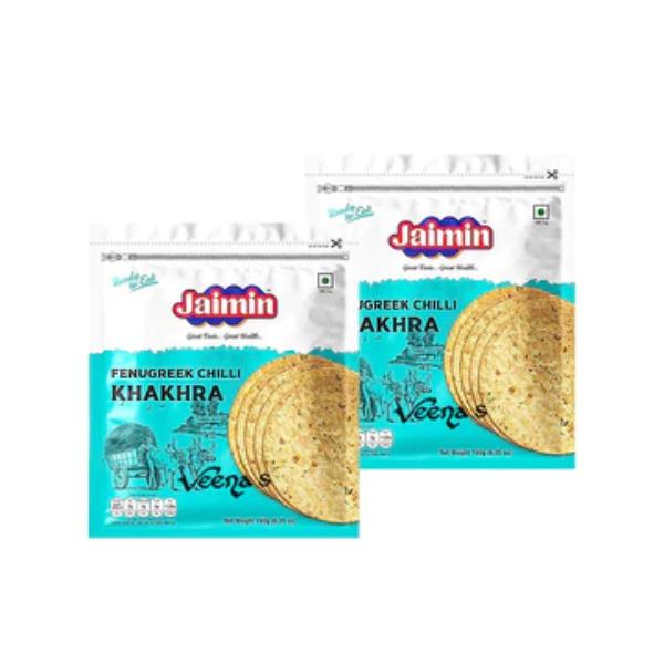JaiminFenugreekChilliKhakhra_Packof2_180g-Veenas
