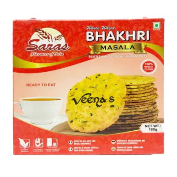 SarasWholeWheatBhakhriMasala180gVeenas1